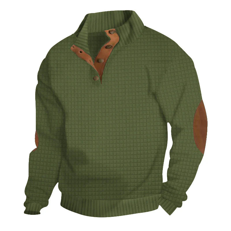 Casual stand-up collar long-sleeved knitted sportswear