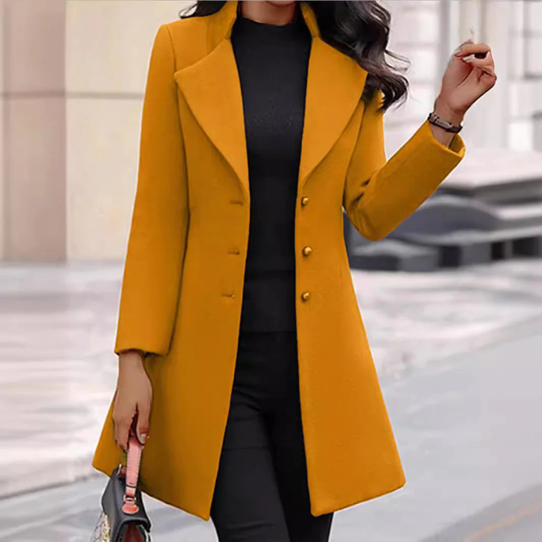 New Winter Women'S Jacket Korean Slim Mid-Length
