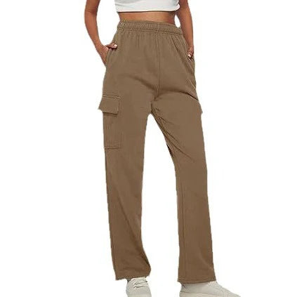 New Pocket Design Touch Work Pants Casual Pants For Women