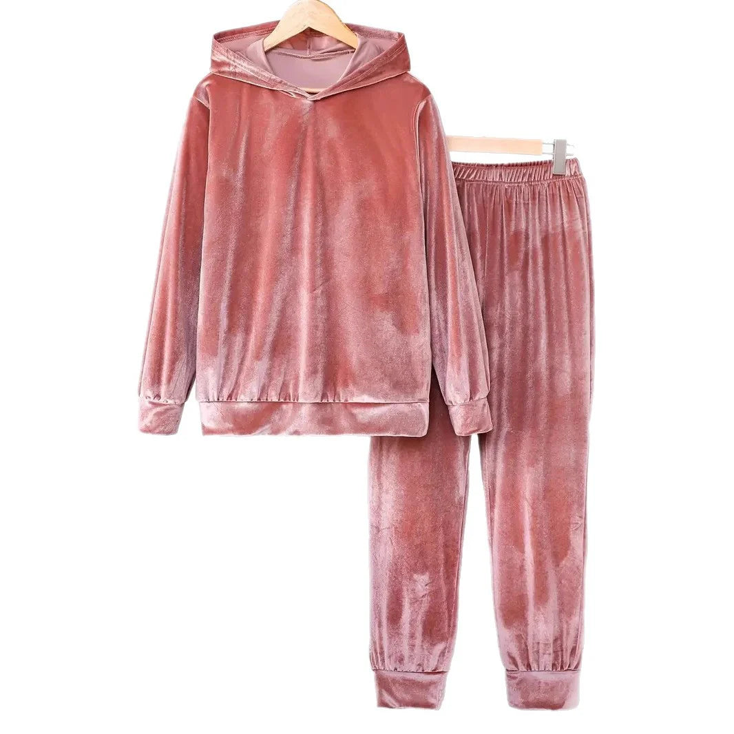 490D12C9-9839-228D-ADF8-8E82434AA23E.jpg New Women'S Flannel Hooded Long-Sleeved Sweatshirt - Image 6