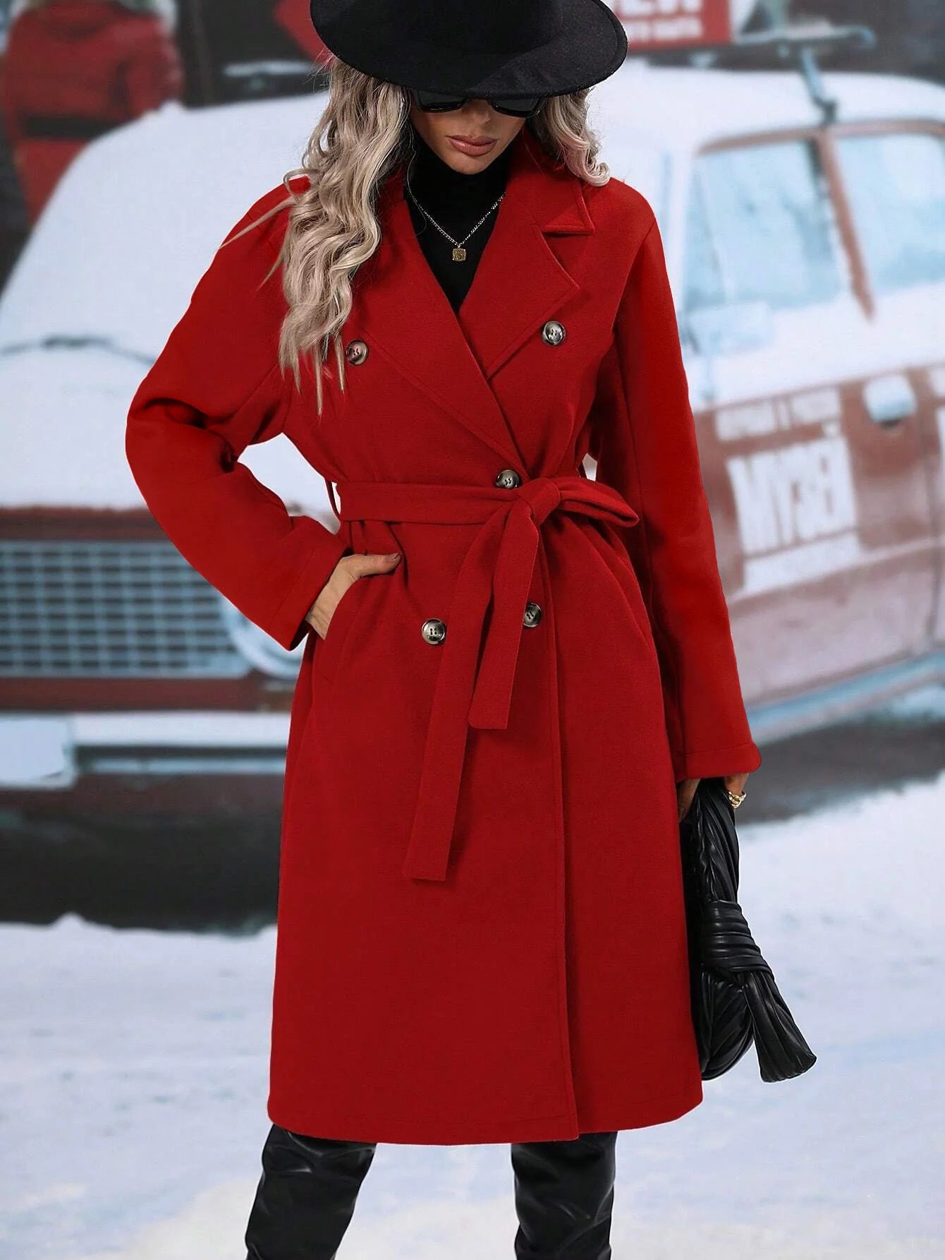 9A4D38F4-8255-B497-BE51-CD63C44743EE.jpg New Style Suit Woolen Double-Breasted Coat For Women - Image 5